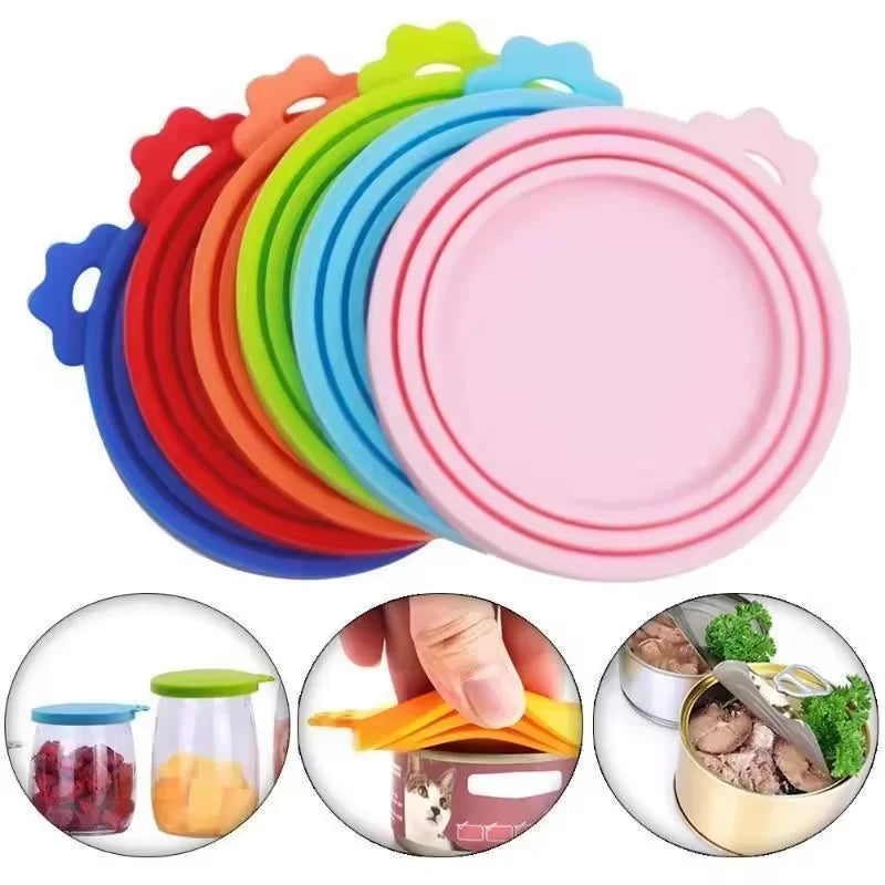 Tapas de Silicona Reutilizables para Frascos de Mascotas – Flexibles, Herméticas y Conservan la Frescura