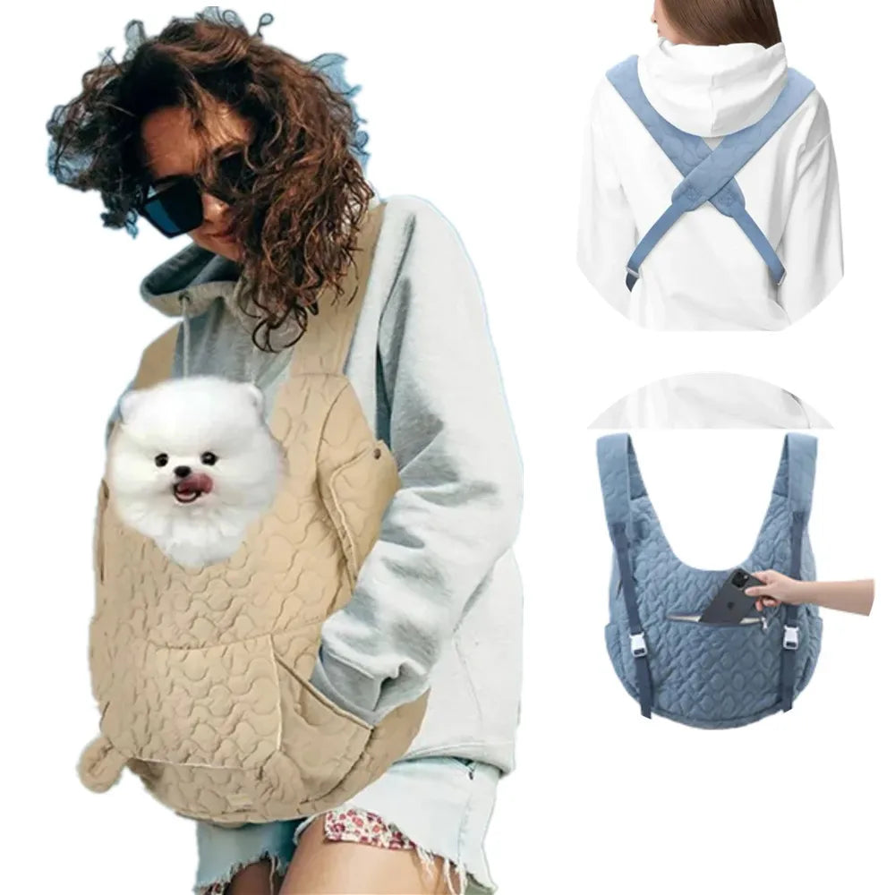Mochila Transportadora para Perros y Gatos – Gran Capacidad, Impermeable y Resistente al Viento
