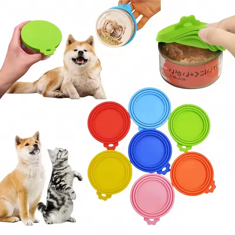 Tapas de Silicona Reutilizables para Frascos de Mascotas – Flexibles, Herméticas y Conservan la Frescura