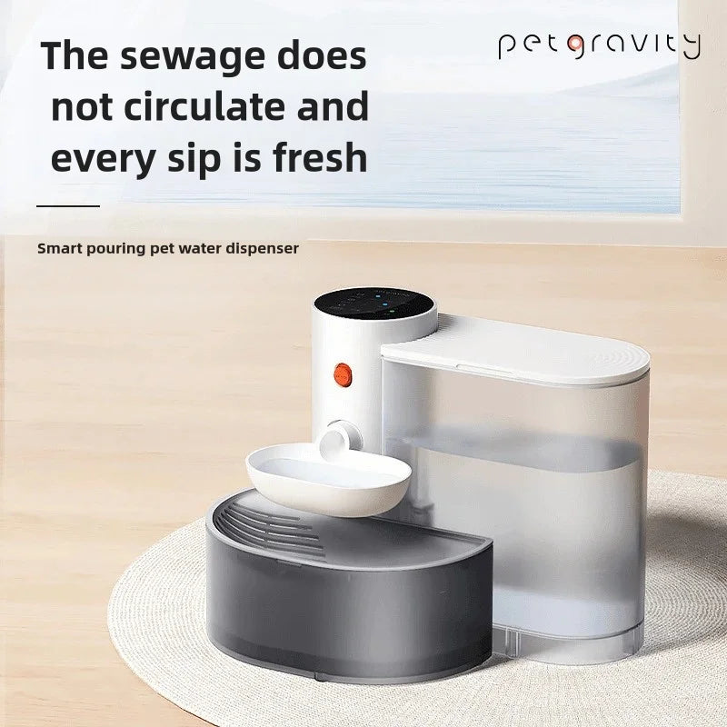 Dispensador de Agua Automático para Perros y Gatos – Recargable y con Flujo Continuo