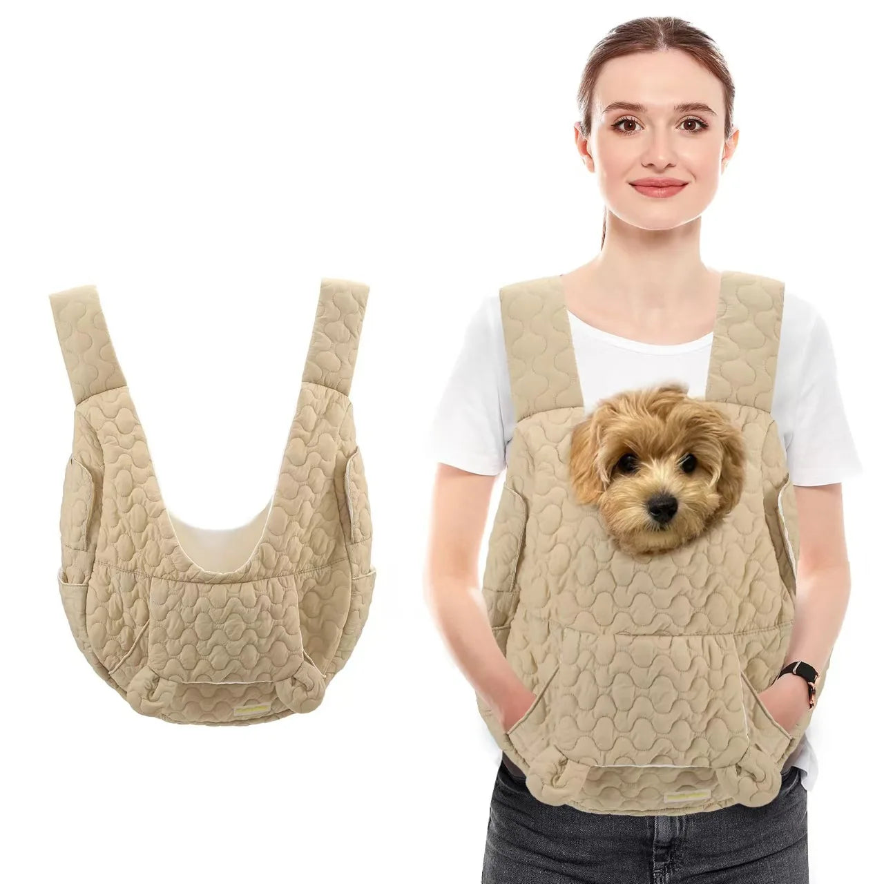 Mochila Transportadora para Perros y Gatos – Gran Capacidad, Impermeable y Resistente al Viento